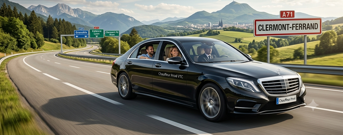 Mercedes VTC Grenoble montagnes alpines luxe